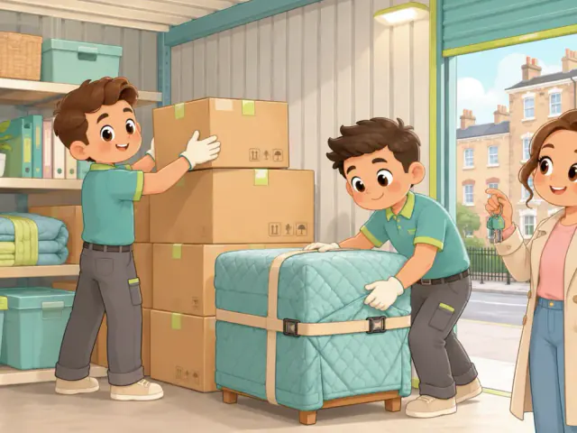 Secure storage for belongings between moves